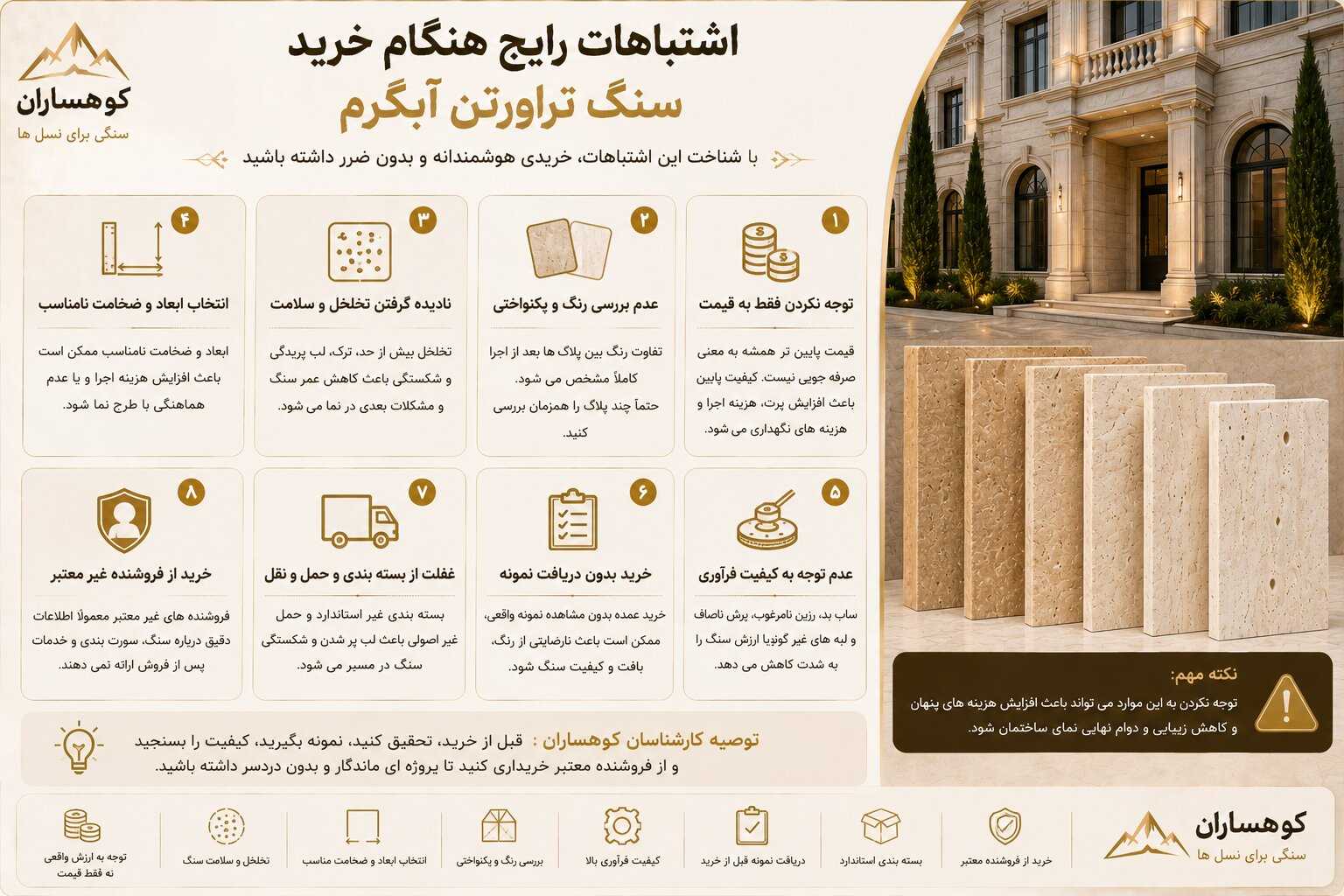 راهنمای خرید سنگ تراورتن آبگرم